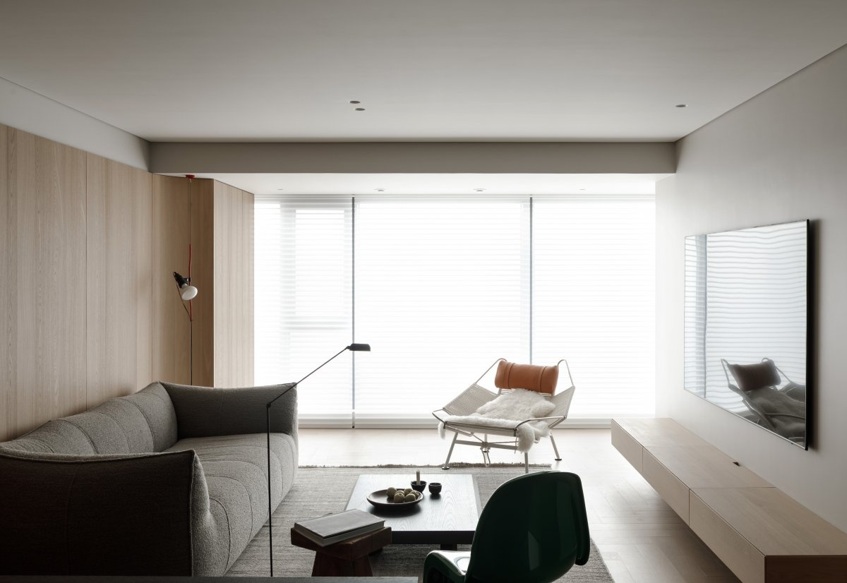 XY 宅极简原木风丨中国郑州丨MOOI TIMELESS 建筑室内设计事务所-0