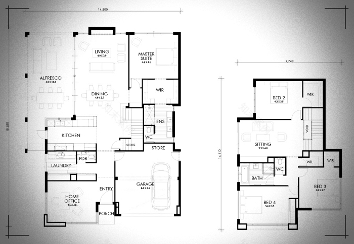 现代简约两层住宅-30
