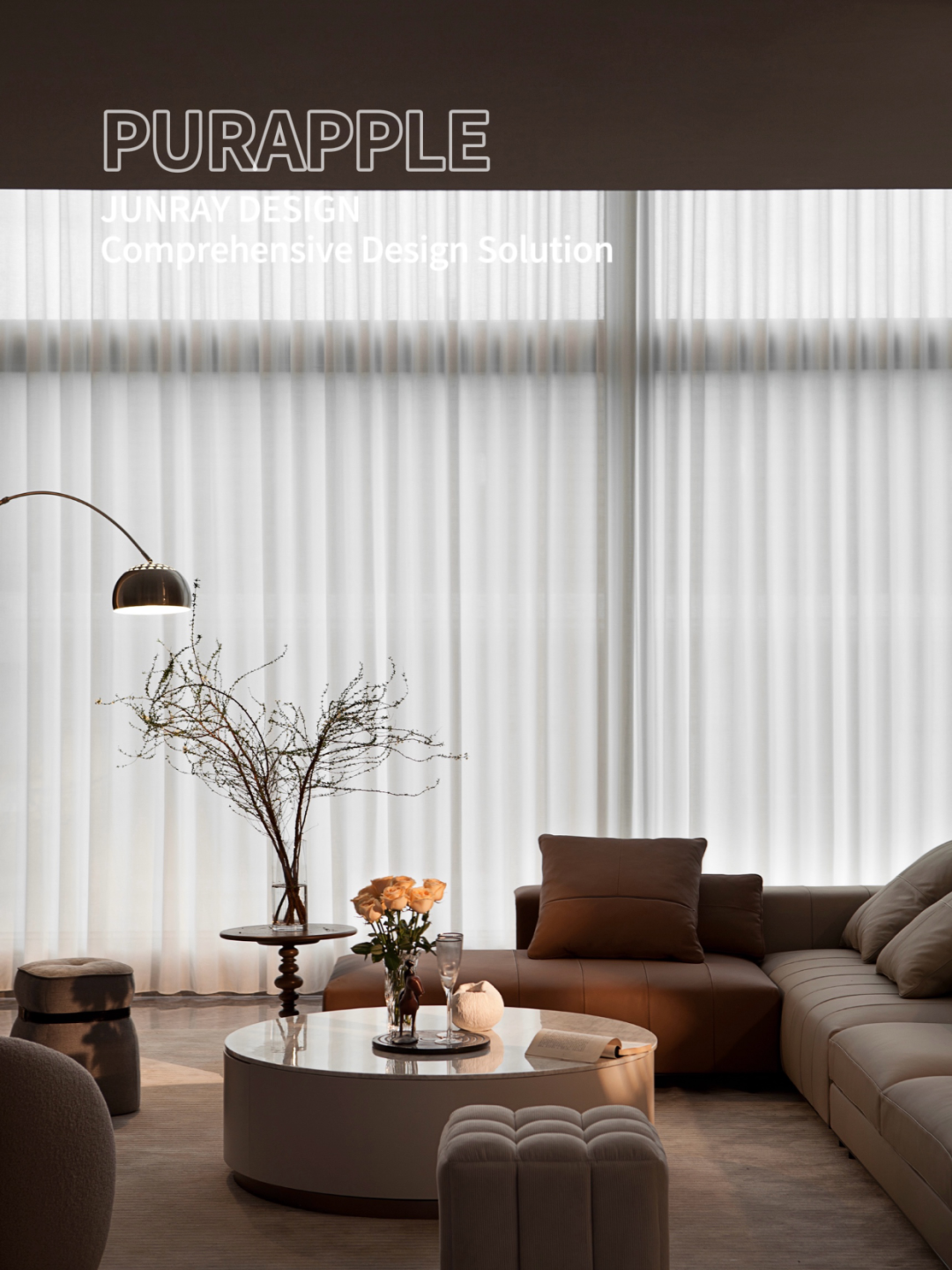 350㎡顶层复式,轻松拿捏墅质生活丨中国海东丨紫苹果装饰-0