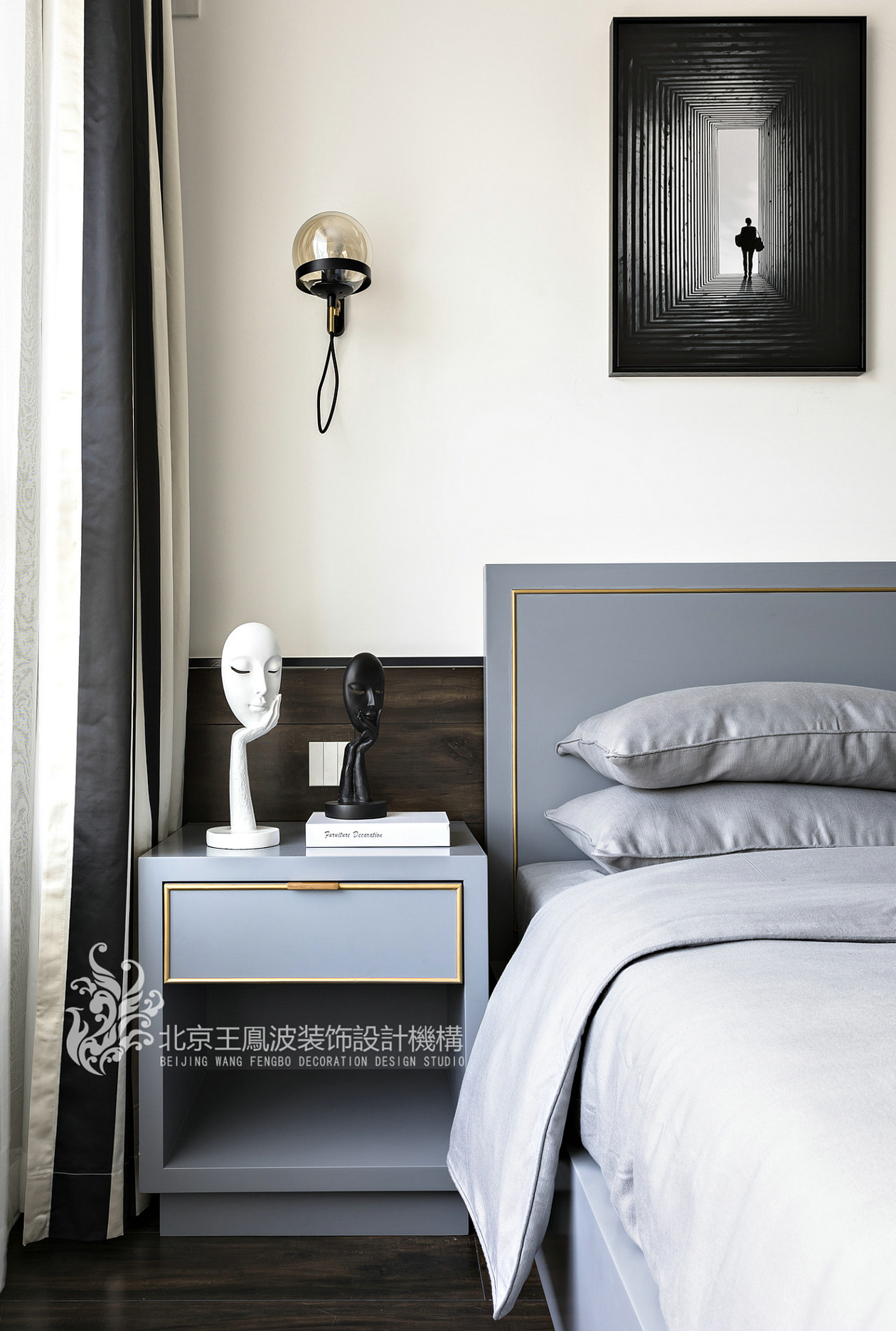 新城名苑样板房 | 王凤波设计,黑白色调的惊艳之作-27