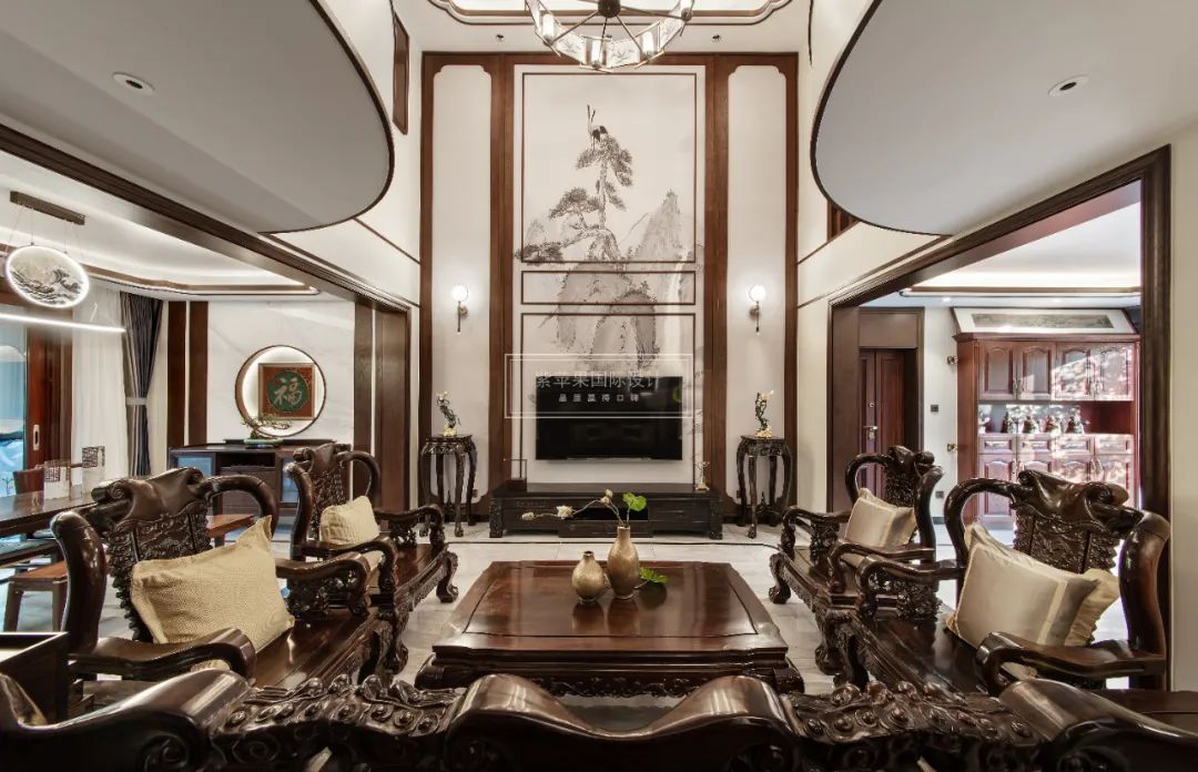 古韵相会,众和东苑 260㎡中式雅居丨紫苹果国际设计-27