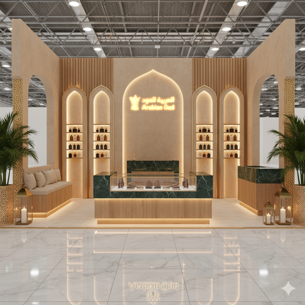 AI Arabian Oud Concept trade show , exhibition , booth-4