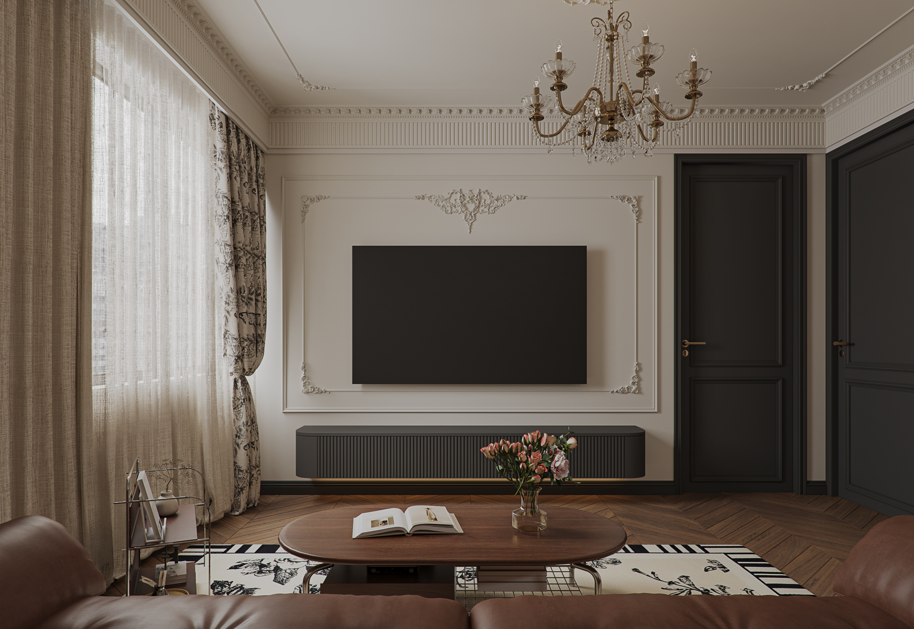 112㎡法式黑色复古风-1