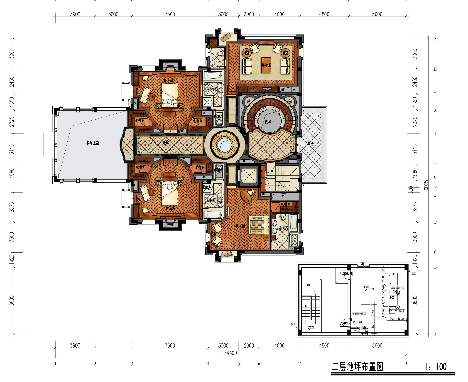 上海檀宫独栋别墅奢华装修-1