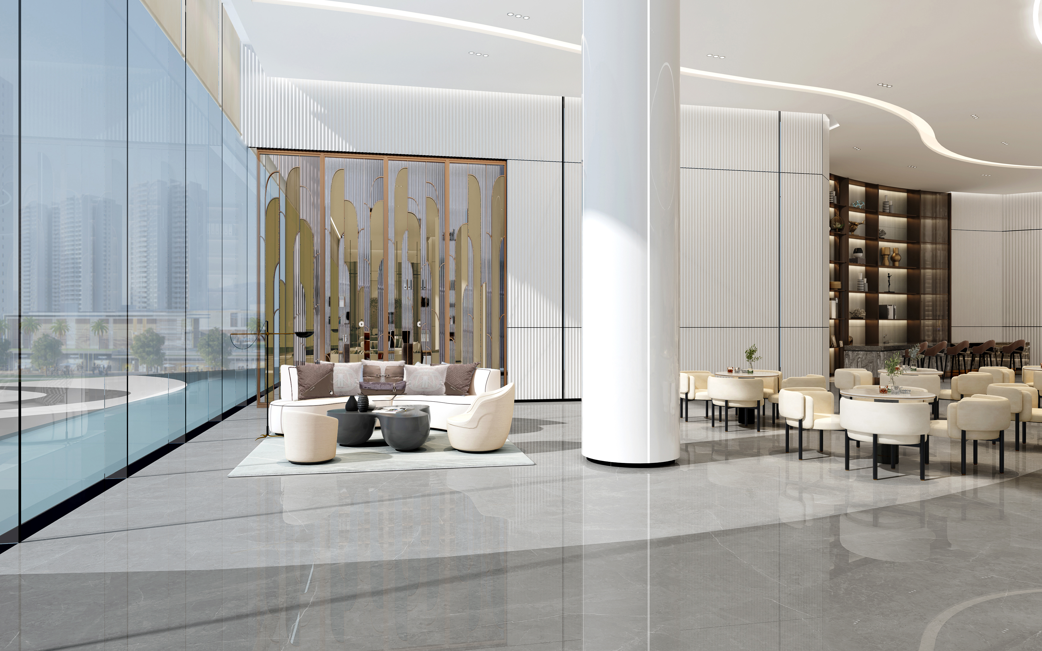 【方案】一個萬達地產售樓處設計-7