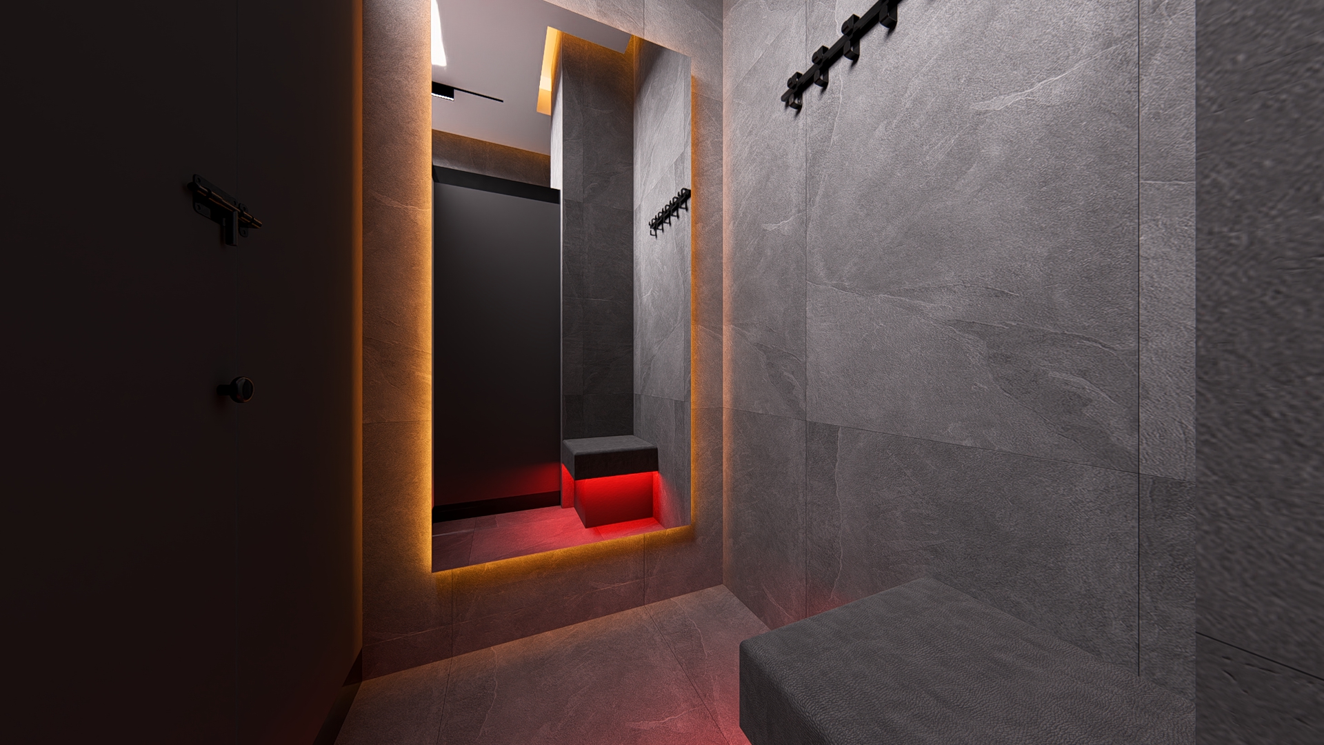 健身房更衣室及湿区室内设计-12