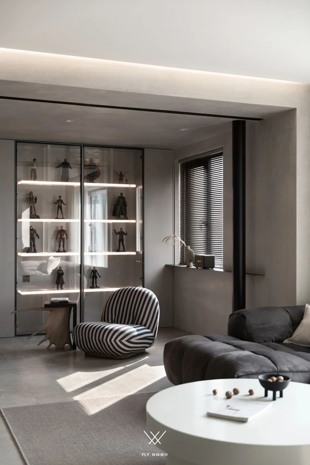 杭州蓝色霞湾 125㎡三室两厅设计丨中国杭州丨菲拉设计-14