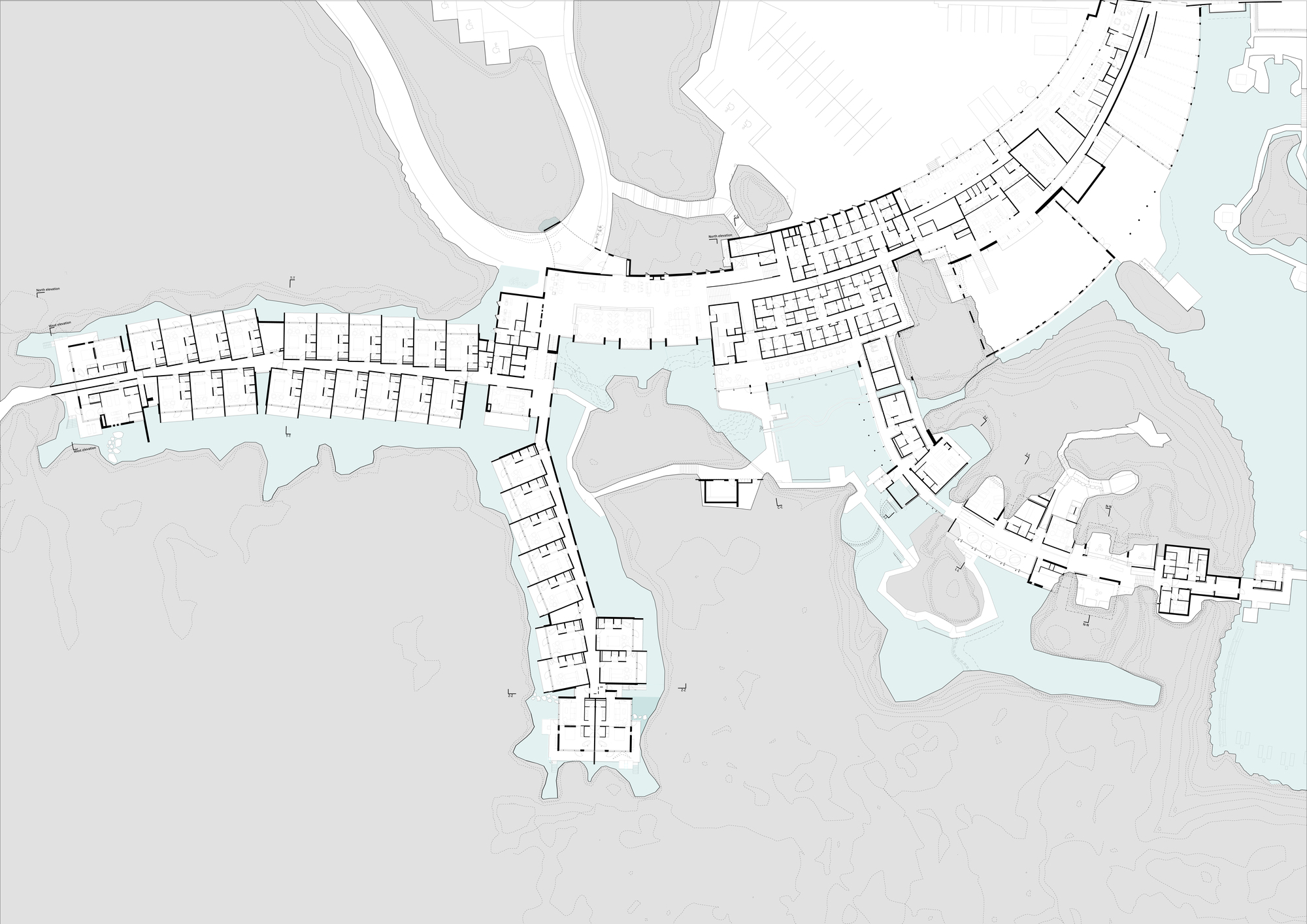 蓝色泻湖度假酒店丨BASALT Architects-51