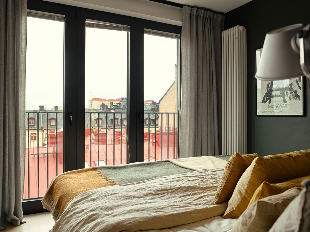 斯德哥尔摩时尚顶层公寓，玻璃隔墙成焦点-15