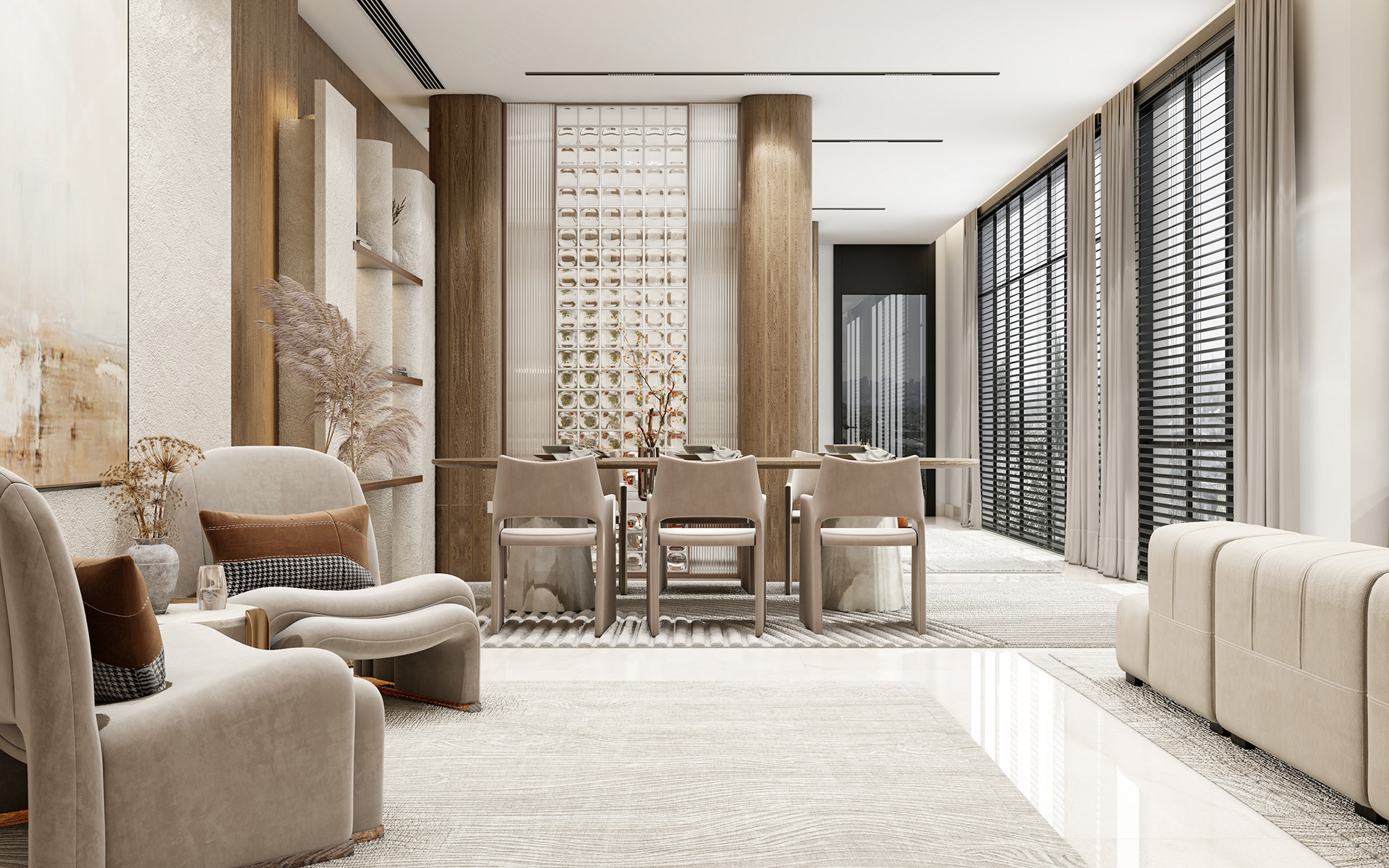 沙特阿拉伯豪华简约风别墅设计丨Alaa Arafa-22