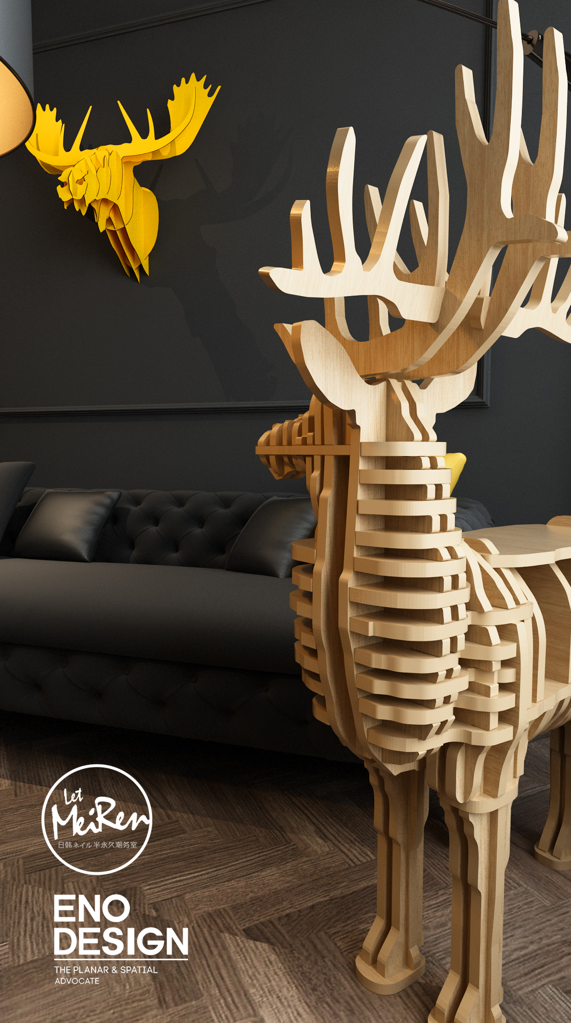 写字楼酷炫美甲潮务室设计-9