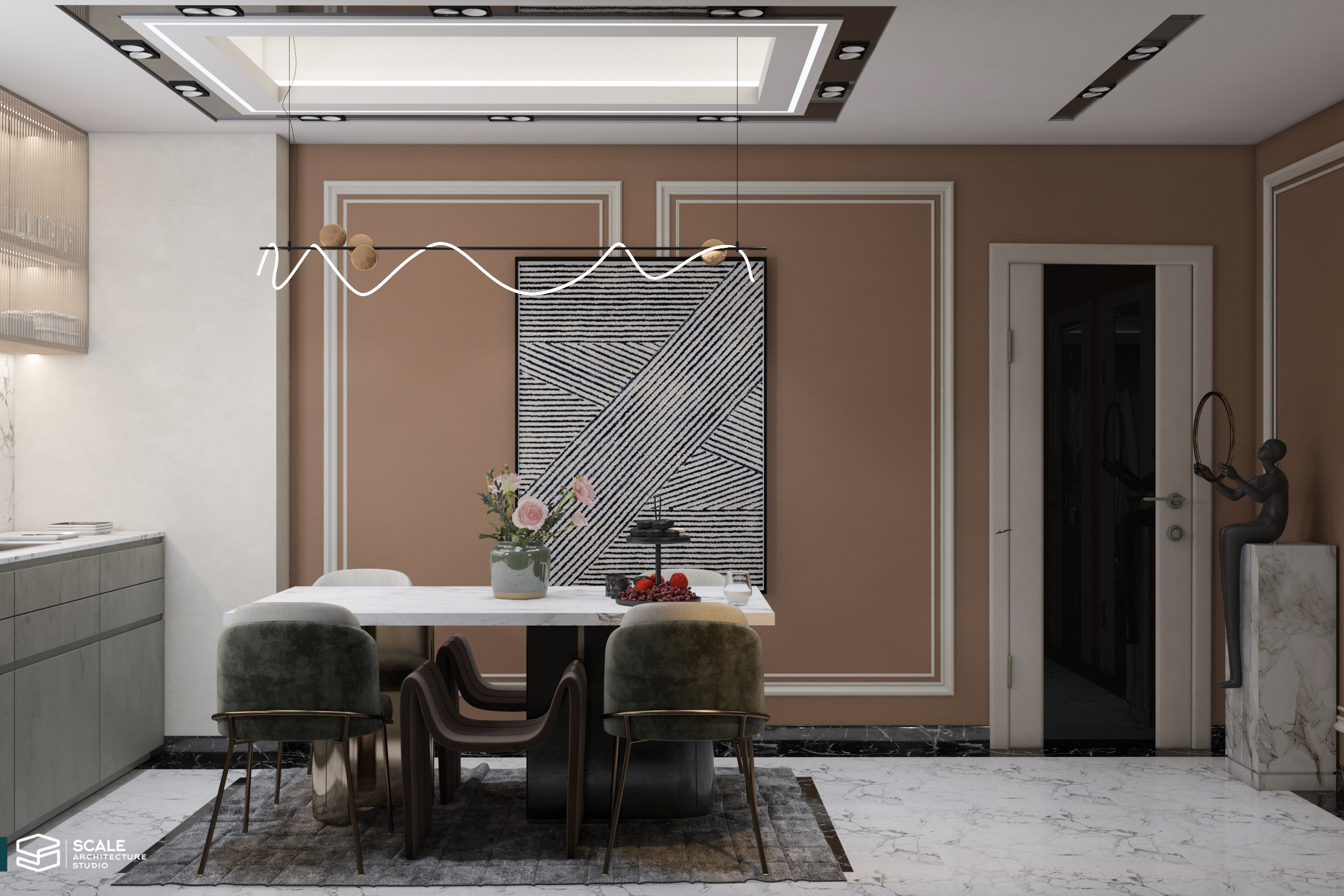 新古典主义居住区域设计丨Scale Architecture studio office-10