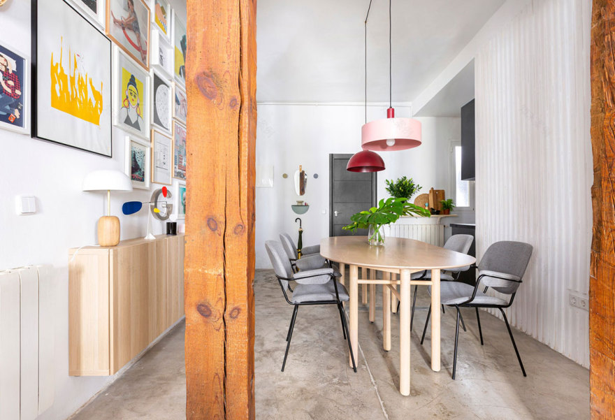 马德里活力公寓 | 色彩斑斓的明亮空间-5