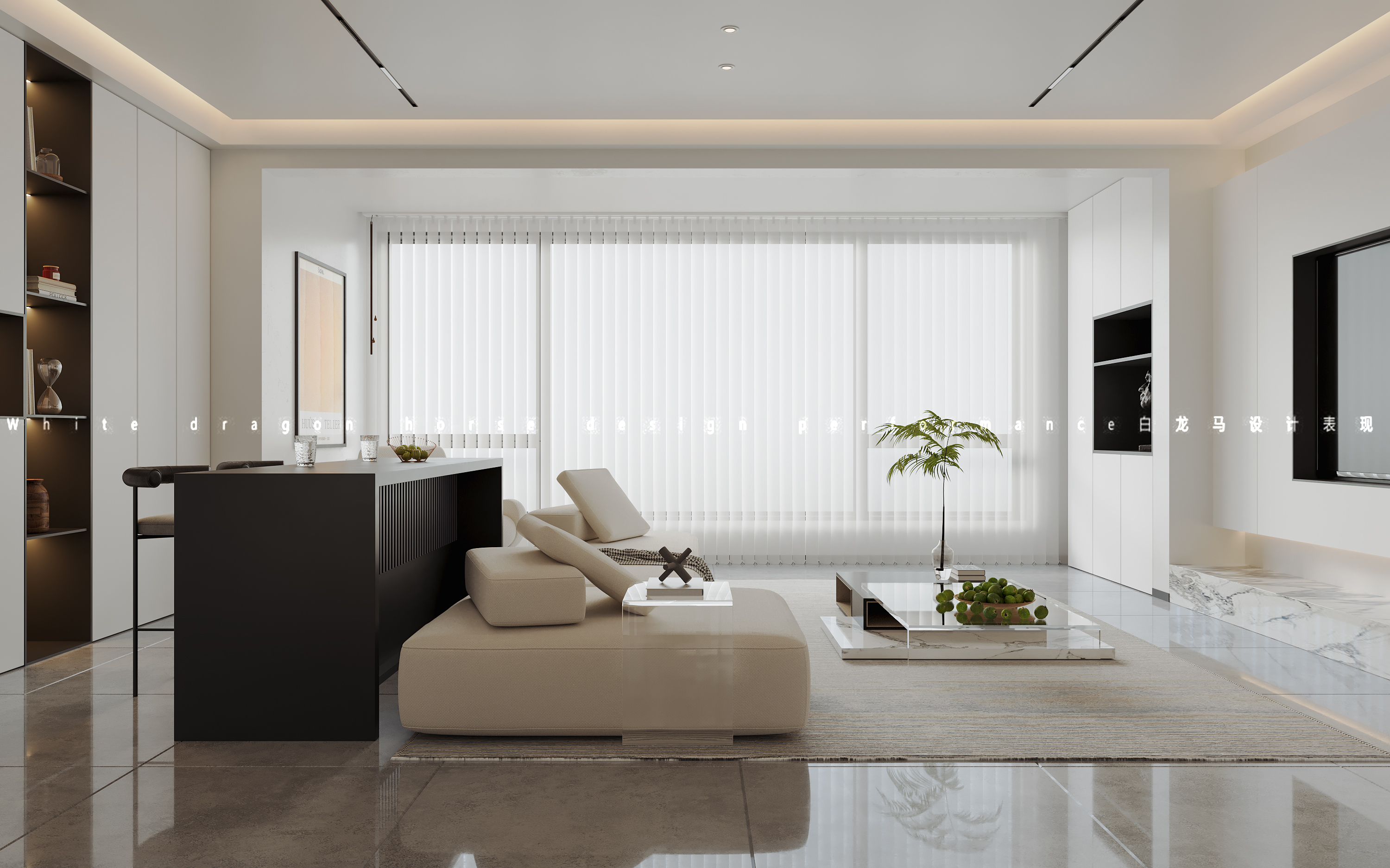 现代客餐厅·白龙马效果图-8