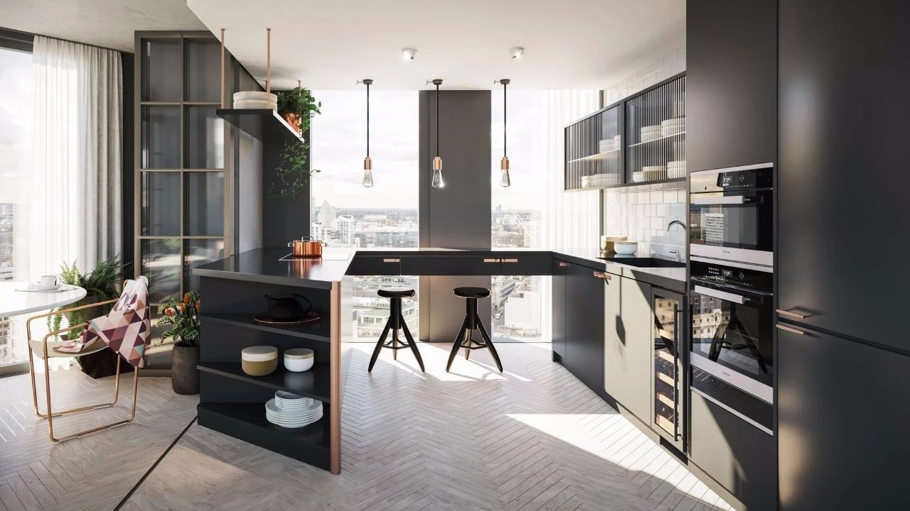 高级黑样板房，原来这样精致，一室一厅卖800万-32