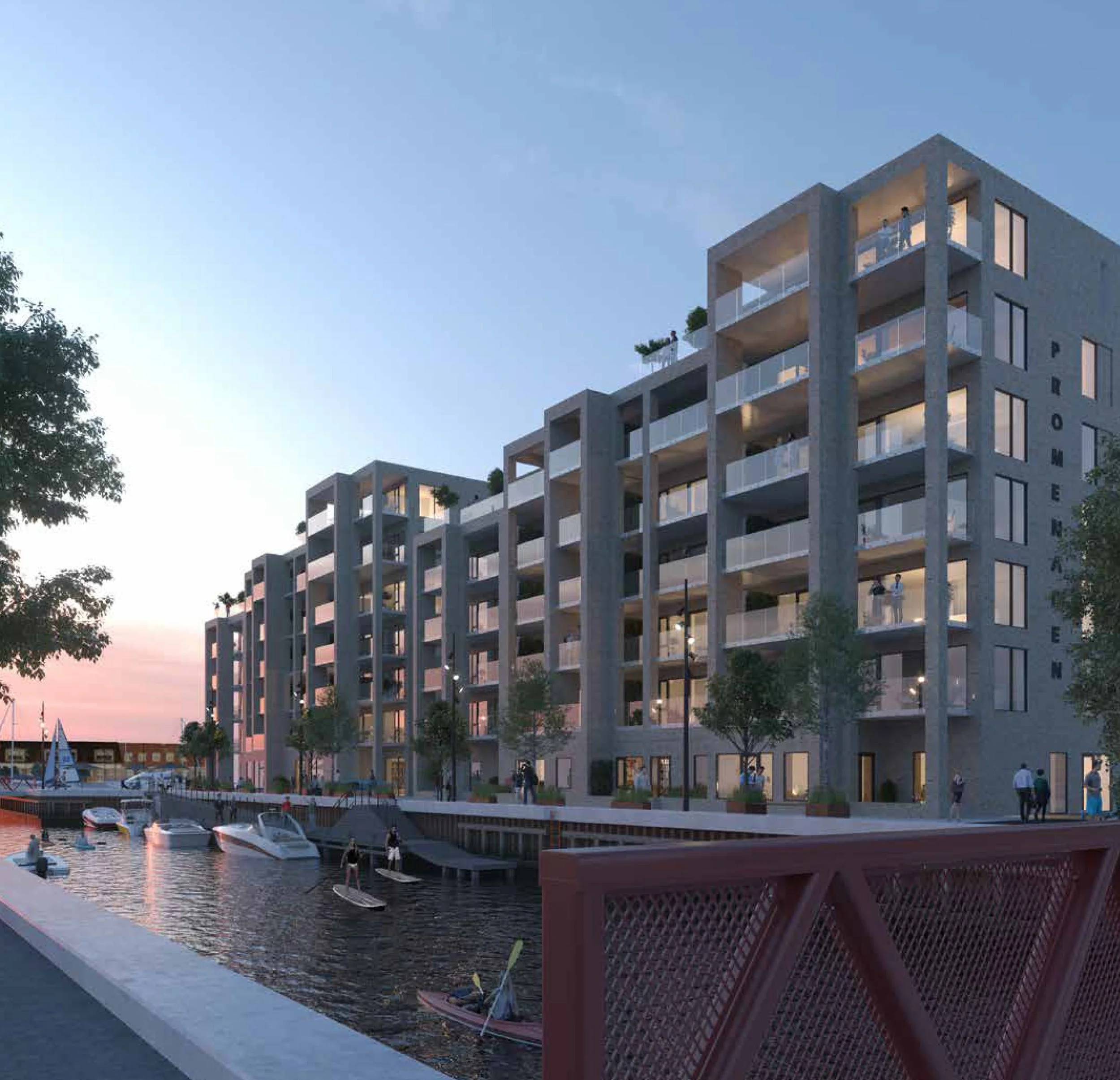 运河城

注：由于Kanalbyen可能是一个特定的地名，仅从这一词汇来看，Kanal有运河之意，byen有城市城镇之意，所以一般可直译为运河城 若它有特定所指，可能需结合更多背景信息来得到更合适的译法 丨丹麦丨Laban Arkitekter,Rønslev-10