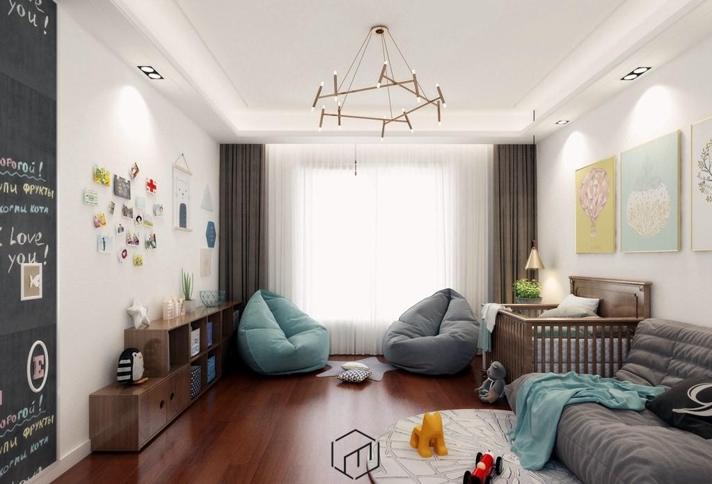 混搭风家居设计,满足一家四口需求-16