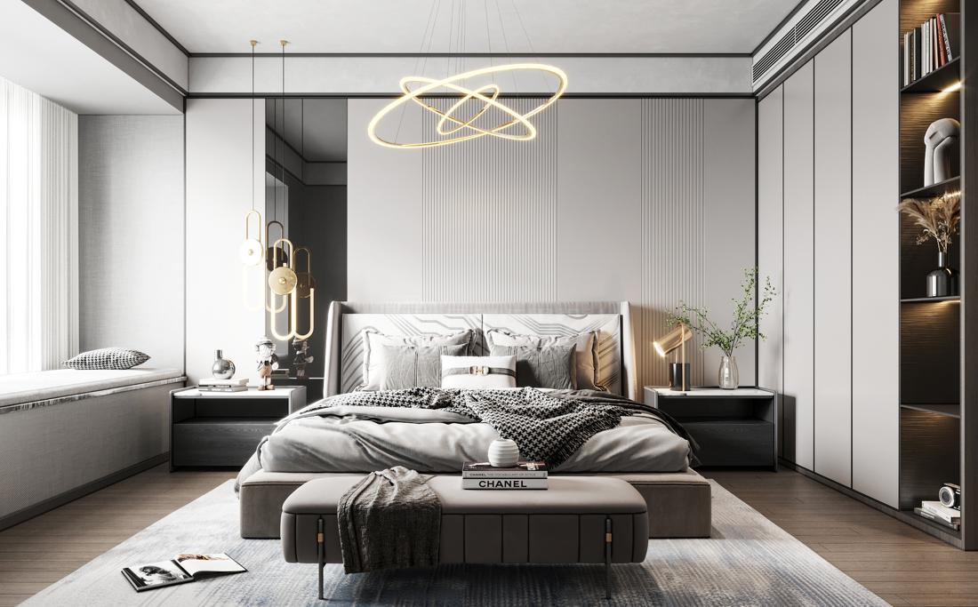 无界 光与影的交错 · 优雅家居空间设计丨云端点墨设计-23