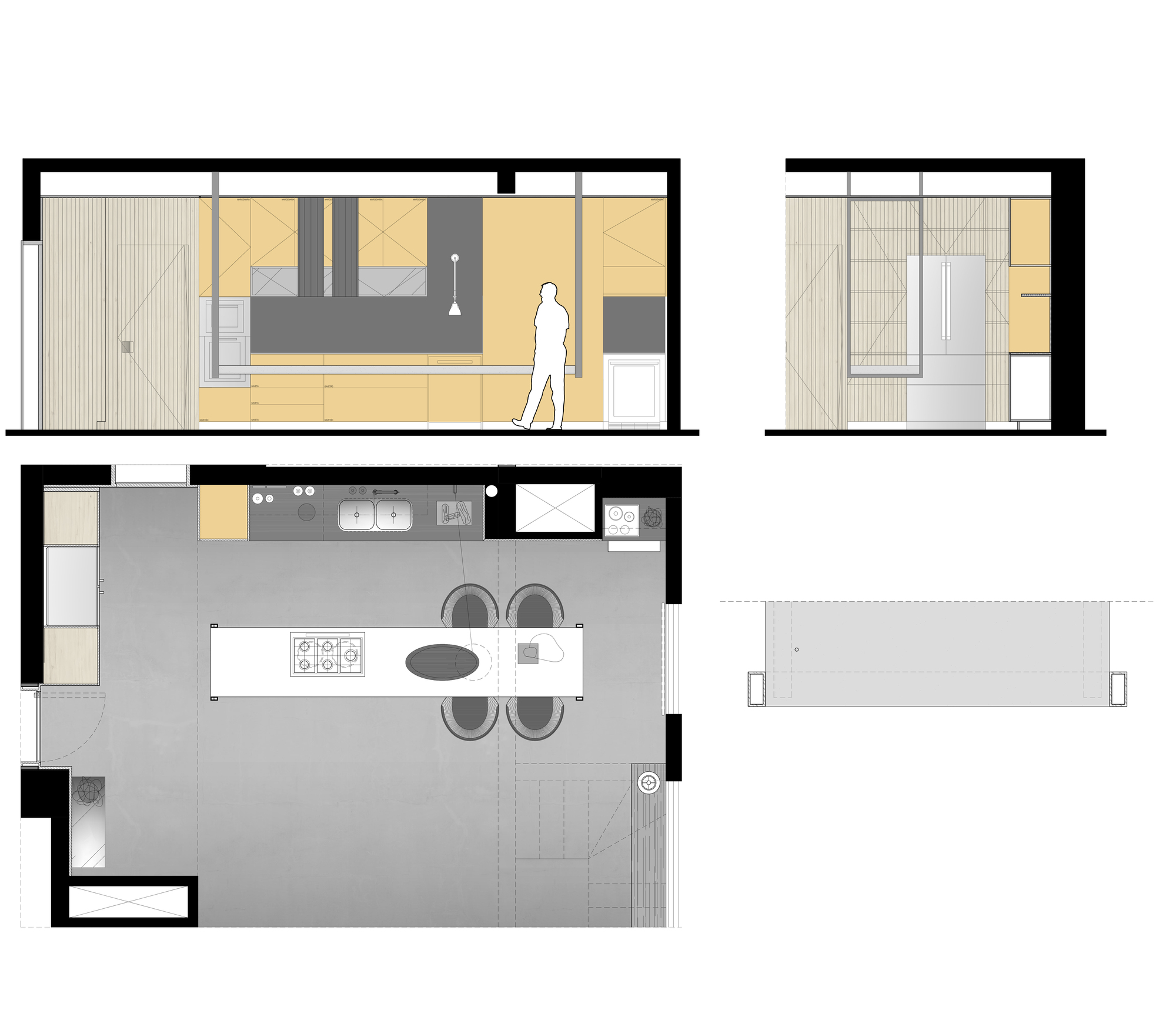 悬空 4.5 米!São Paulo 平层公寓创新厨房设计-2