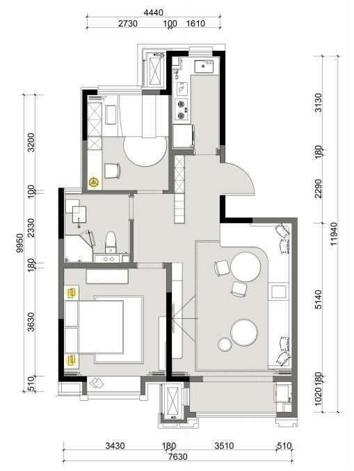 马卡龙色打造浪漫轻奢空间-44