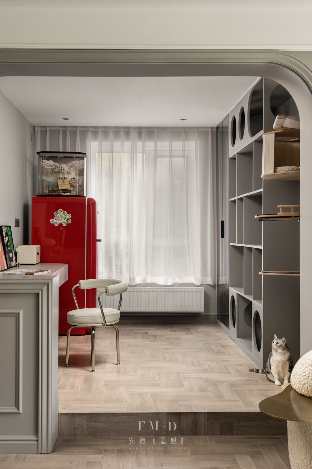 阳光宅院 · 150㎡美式四室改两室设计丨中国合肥丨飞墨设计组-67