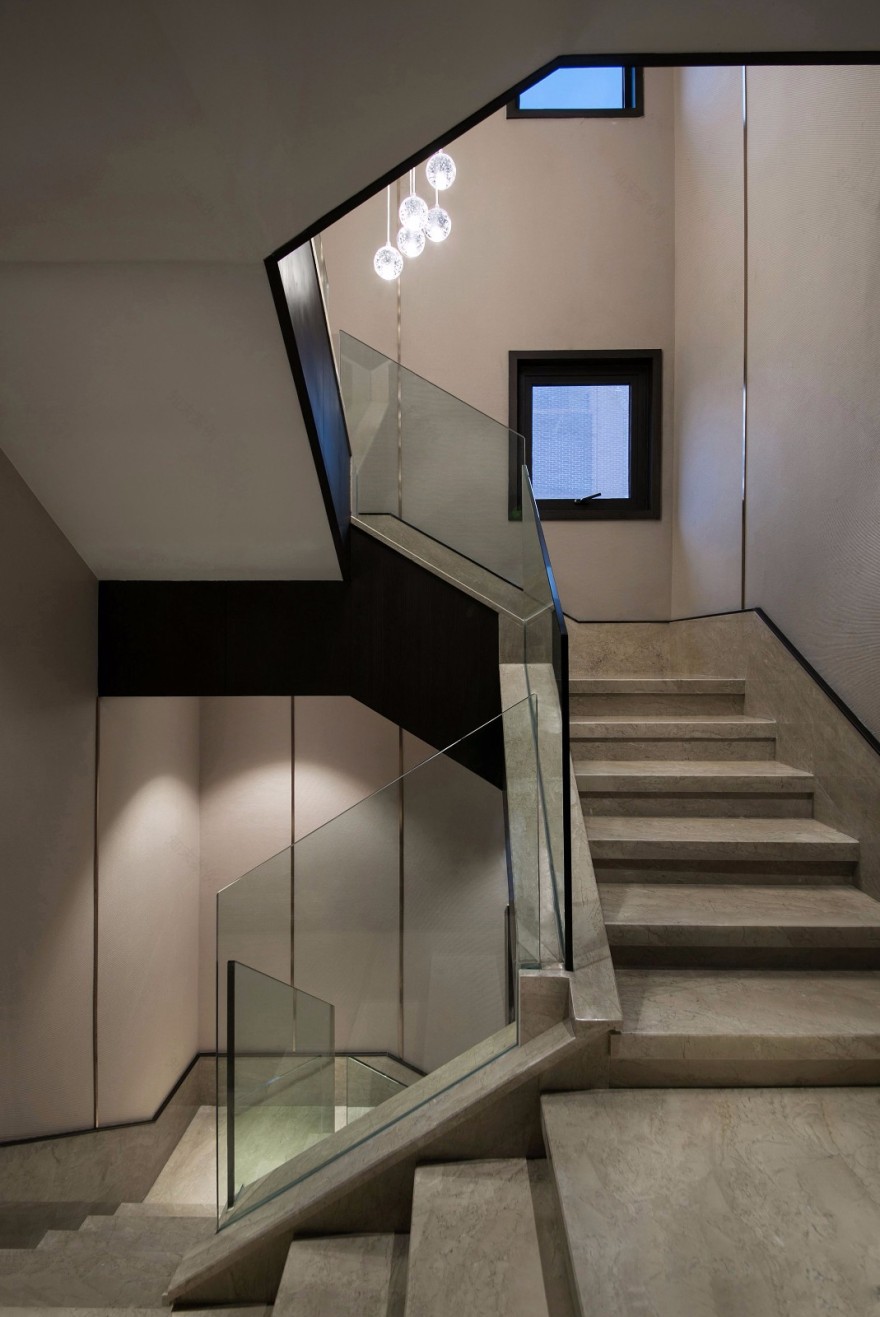 现代中式别墅设计 | 重庆市郊墨兰亭私享静谧空间-9