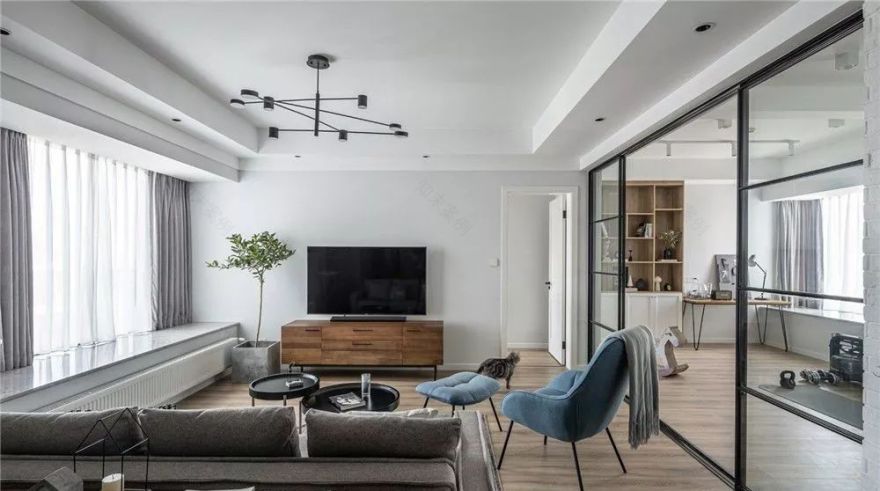 北欧风格 125㎡舒适家居,简约明净的设计之美-15