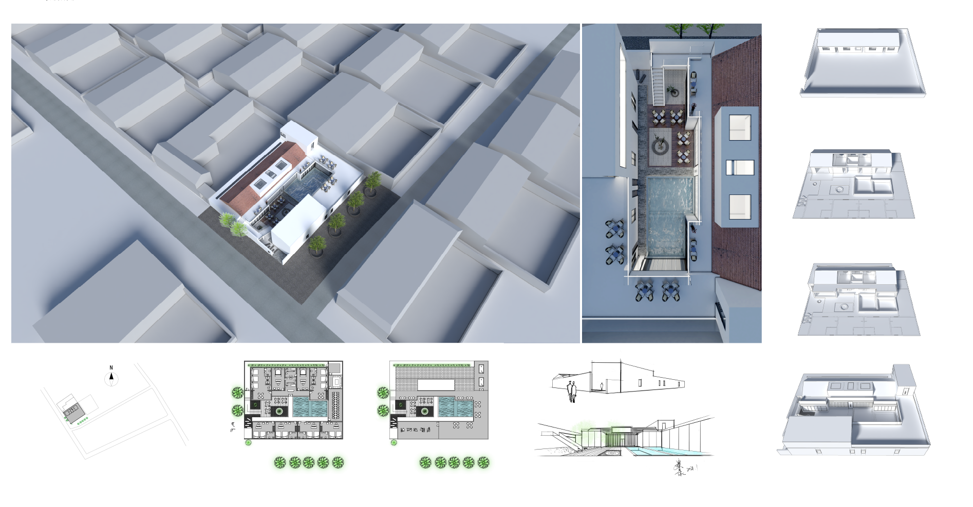 高端私人民宿建筑空间一体设计-0