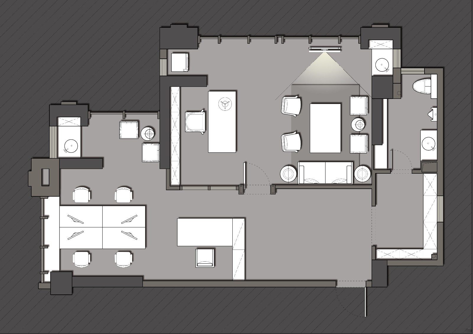 飞向城市的灰——100㎡福州乌山荣域现代住宅  回形真设计-26
