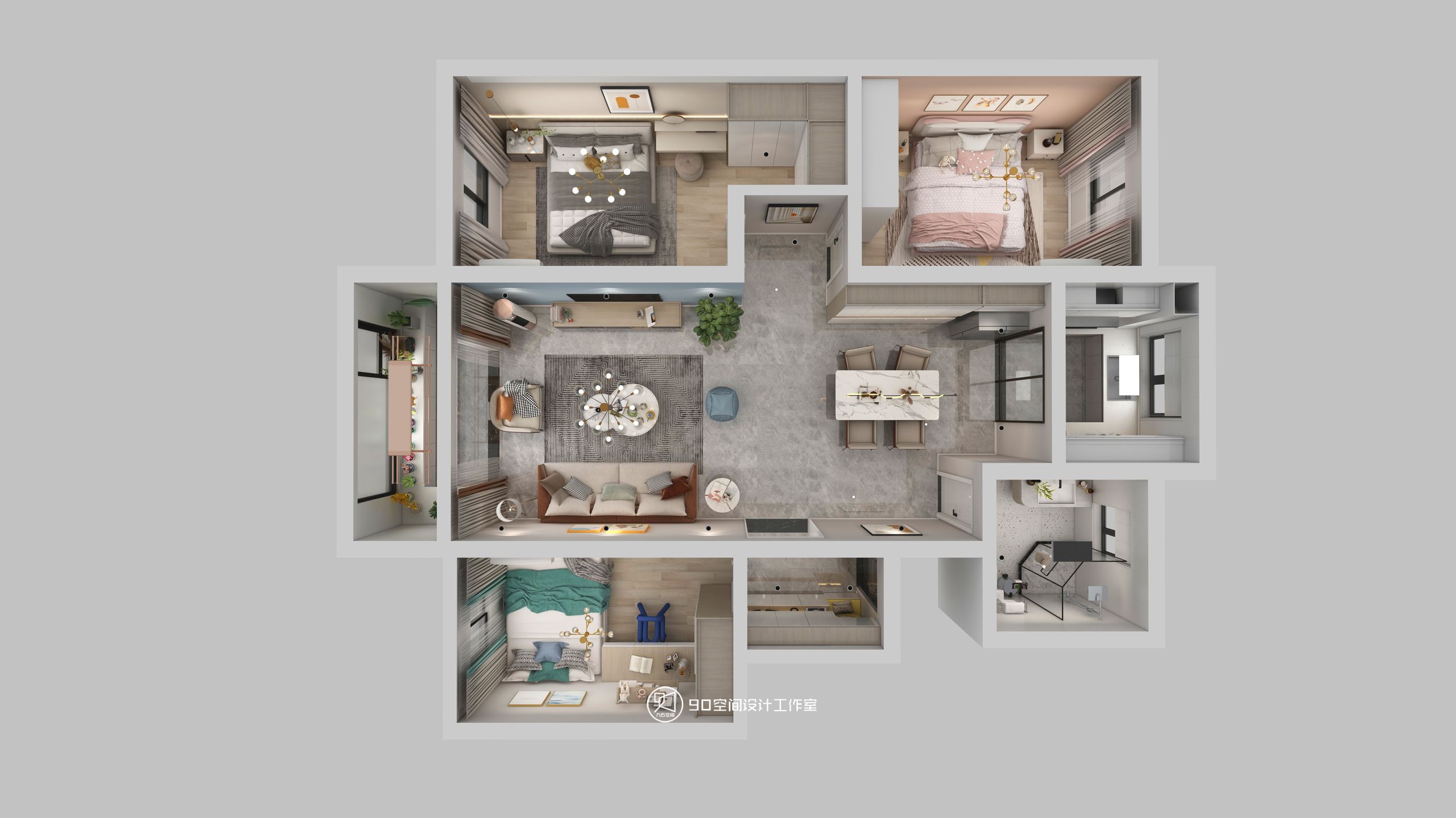 北欧风格清新家居设计-48