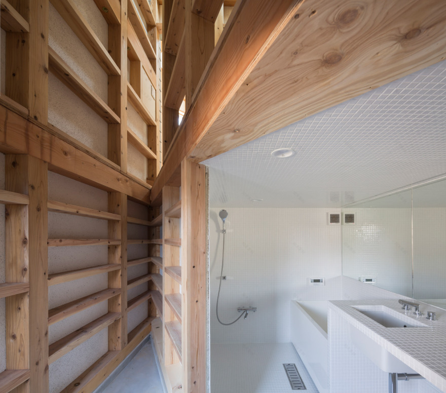 Cohta Asano builds his new Fukushima home as a cluster of nine cuboids-24