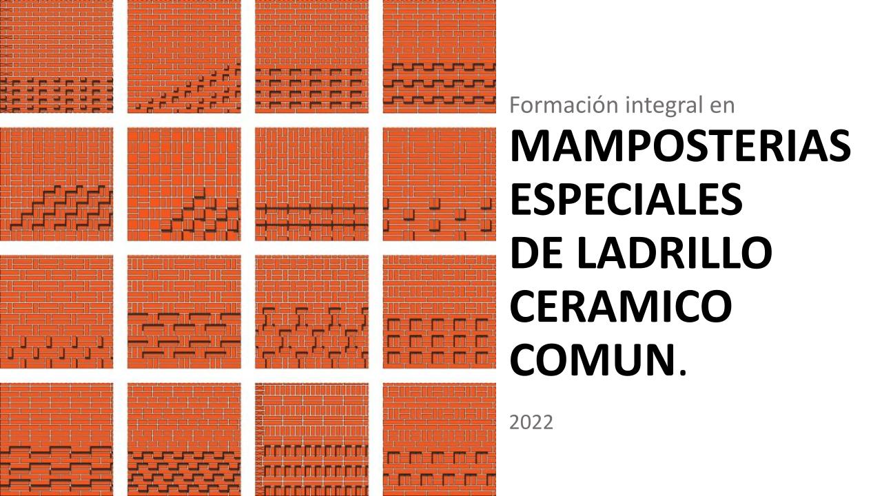 Formacion en mamposterias especiales de ladrillo comun-0