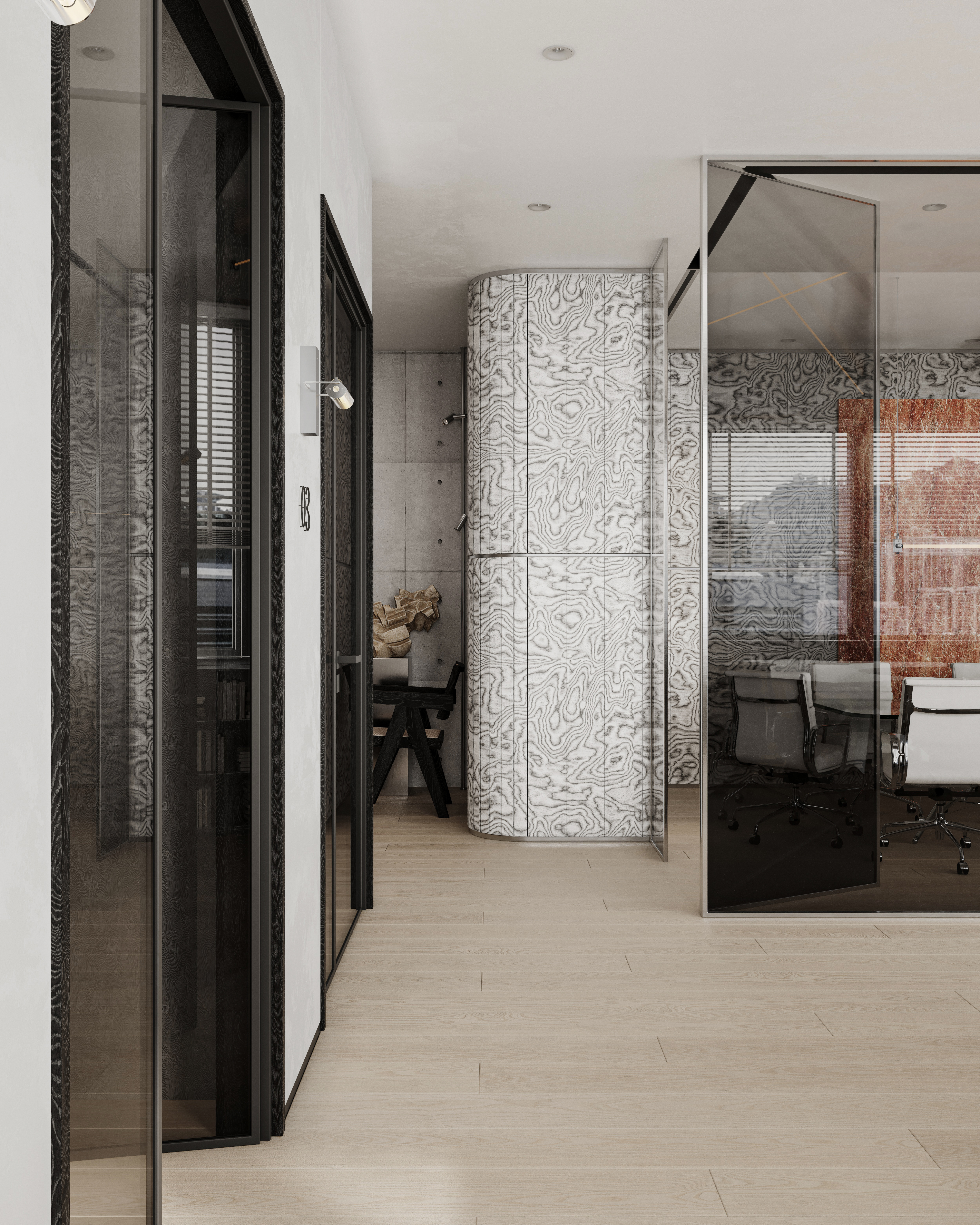 北京某知名设计师打造现代极简办公空间-9