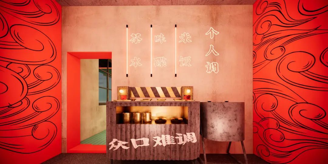 "受气"江湖,重庆硬核餐厅设计解读-28