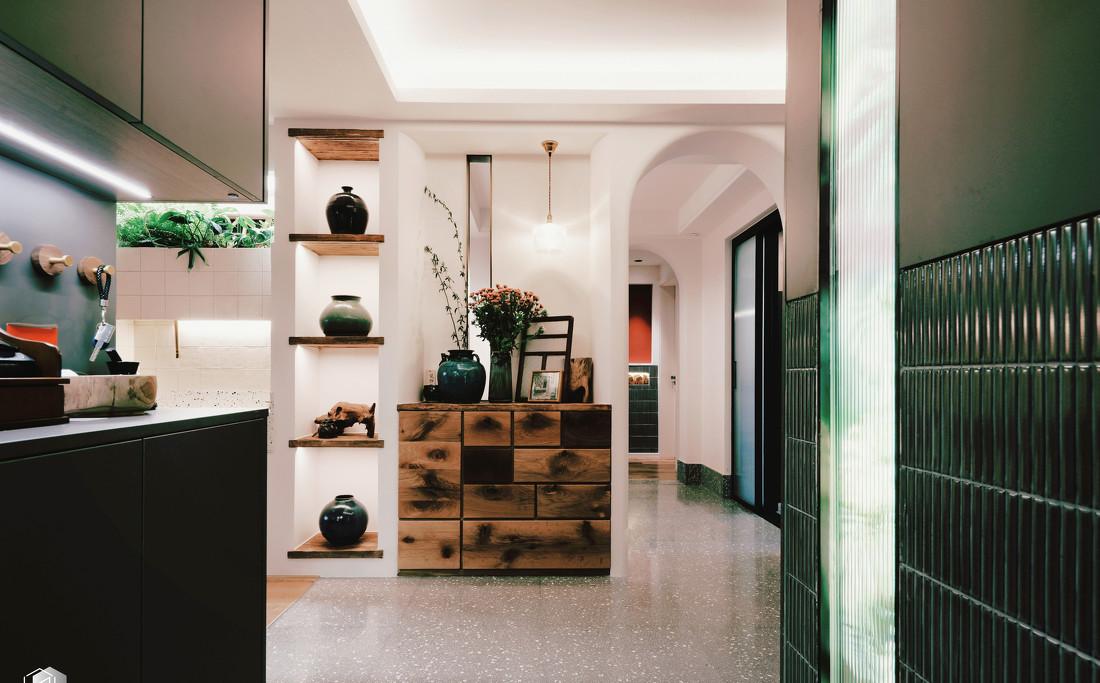 复古时光下的温馨平层设计-0