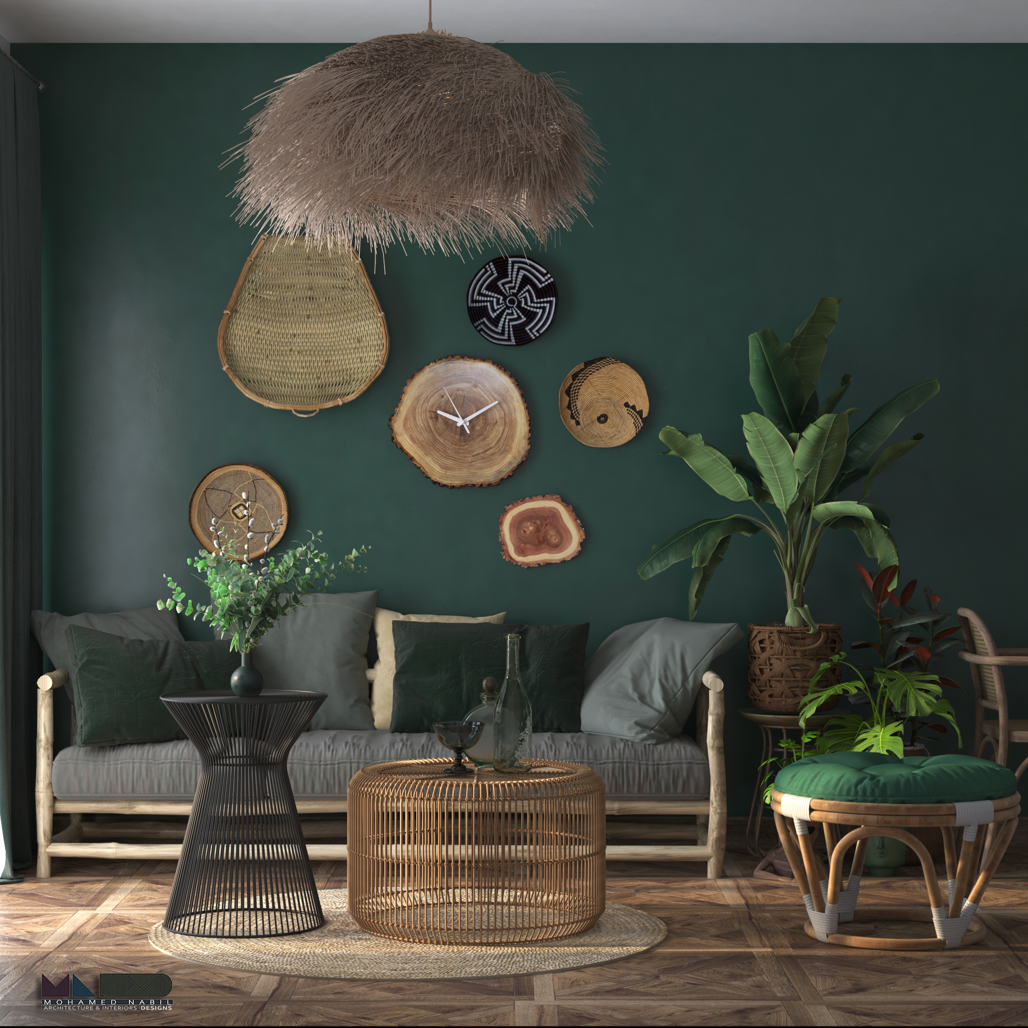 热带风格客厅 乔治亚-3