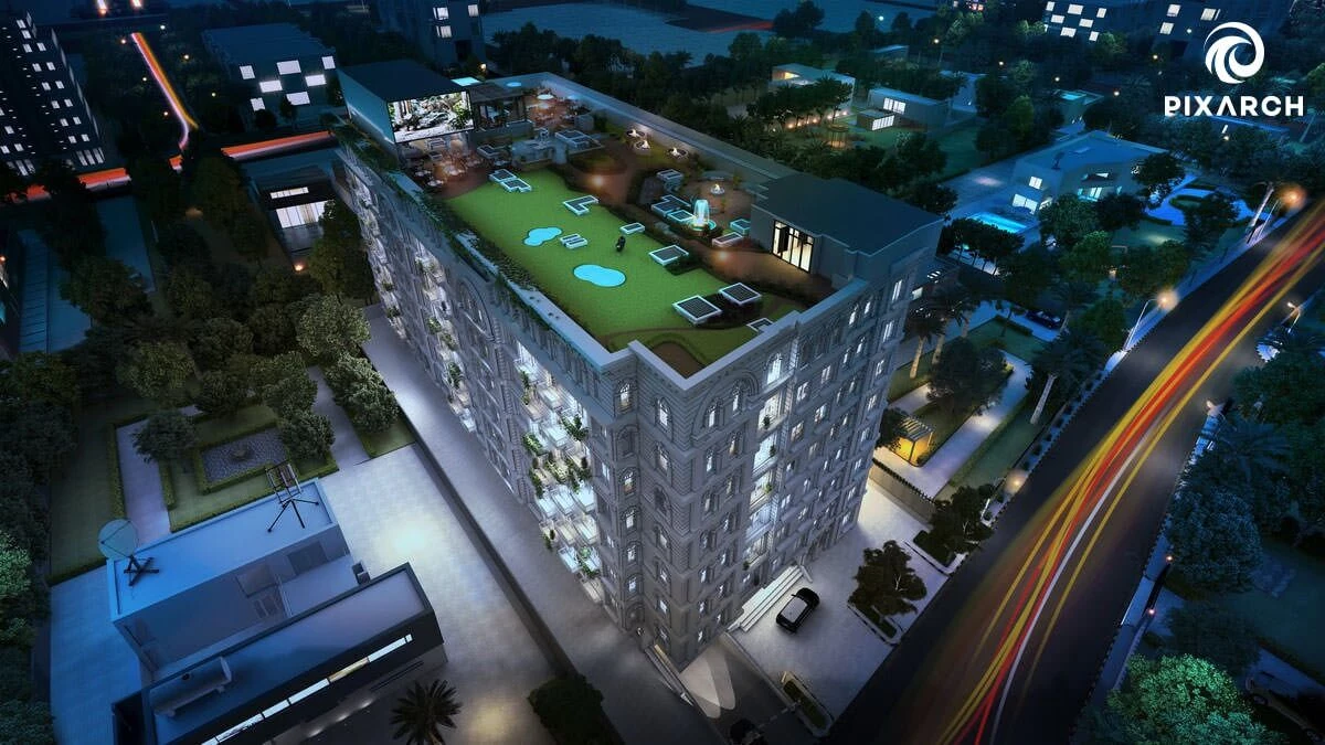 公园景签名公寓丨PakistanLahore丨Pixarch Architectural Visualization-10