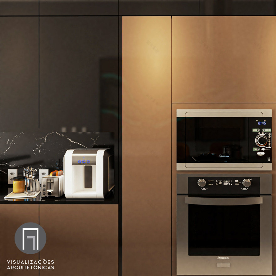 巴西 Sinop 住宅厨房设计丨Rota e Kuntz Engenharia-6