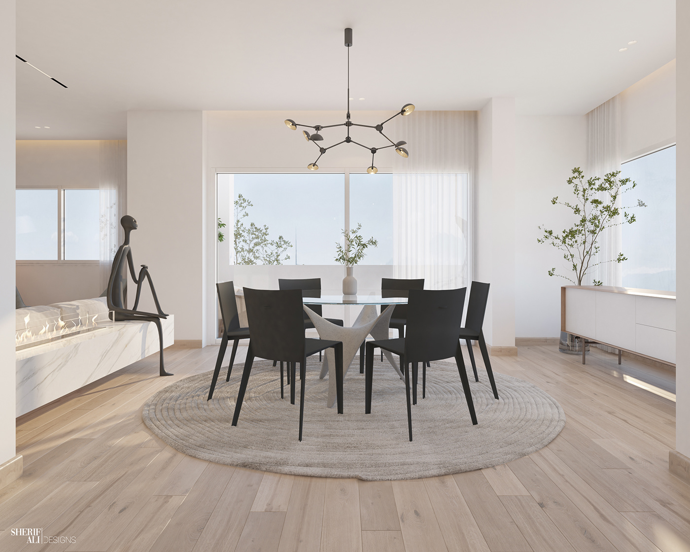 2021 年埃及 Portsaid 极简别墅设计-5