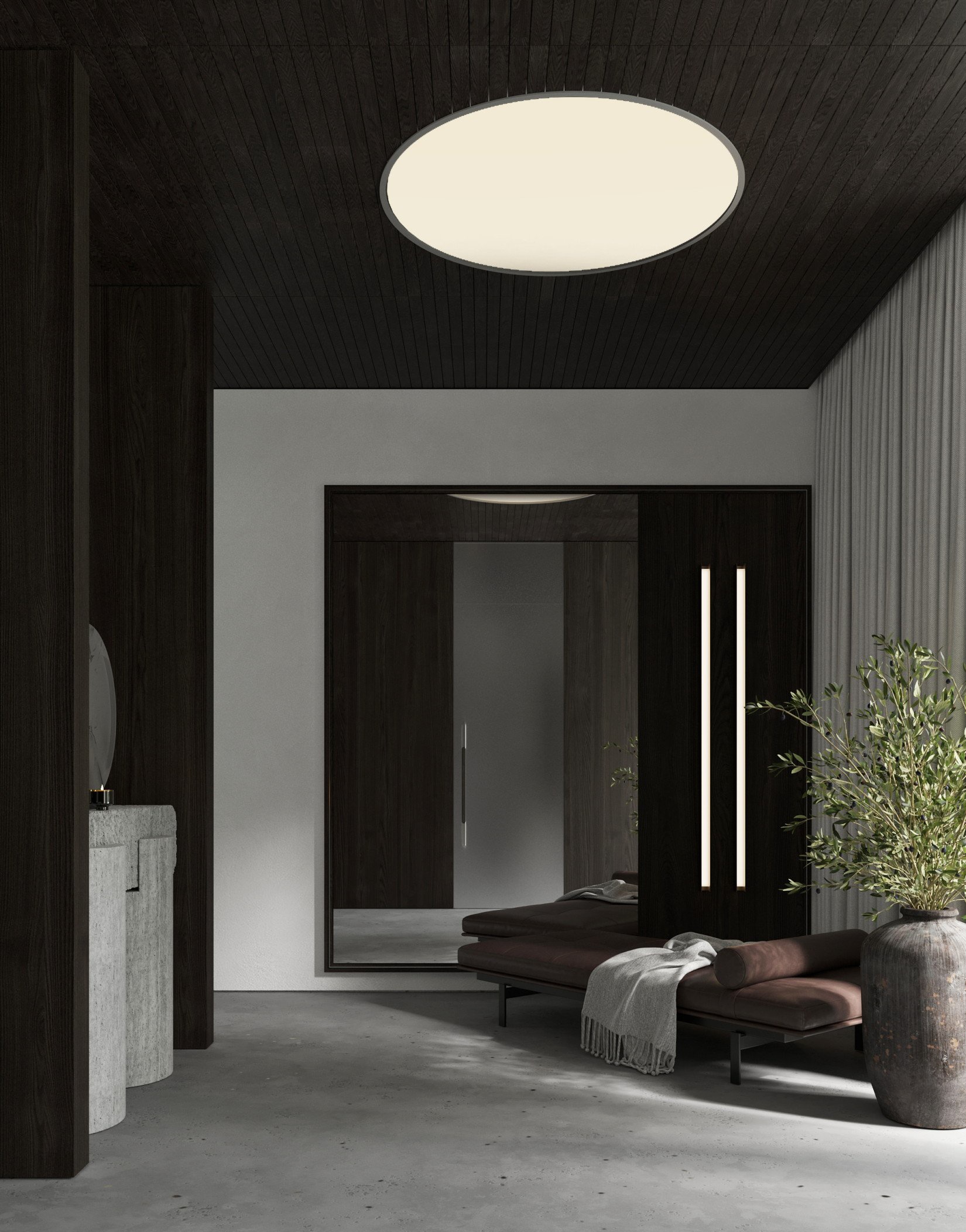 352㎡深色系住宅设计 超有品味的设计-0