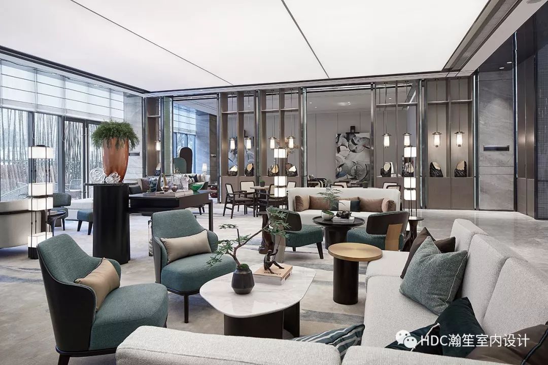 重庆洺悦国际售楼中心 | 轻奢中式，原创艺术设计-31