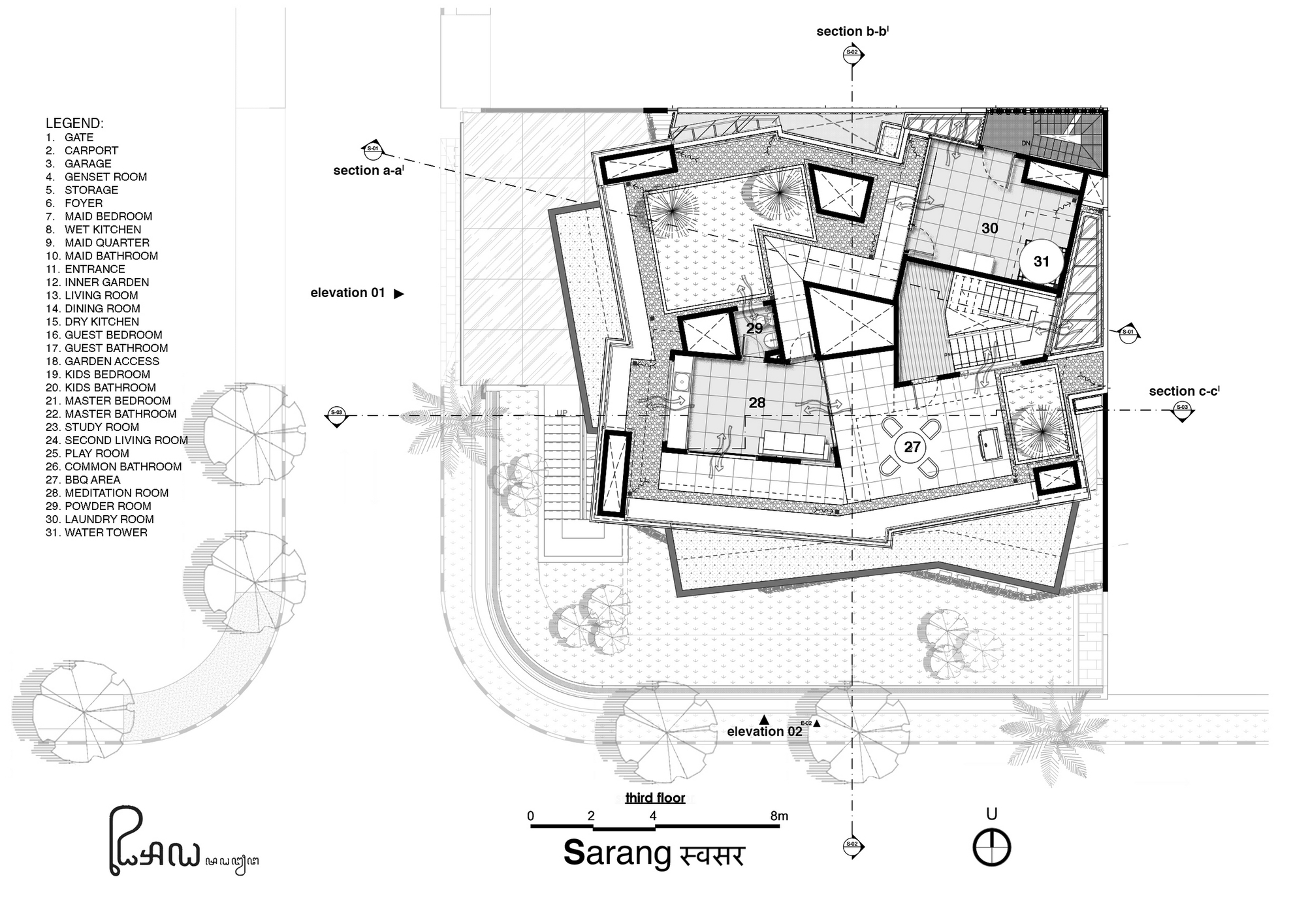 萨朗鸟巢屋丨印度丨Realrich Architecture Workshop-40