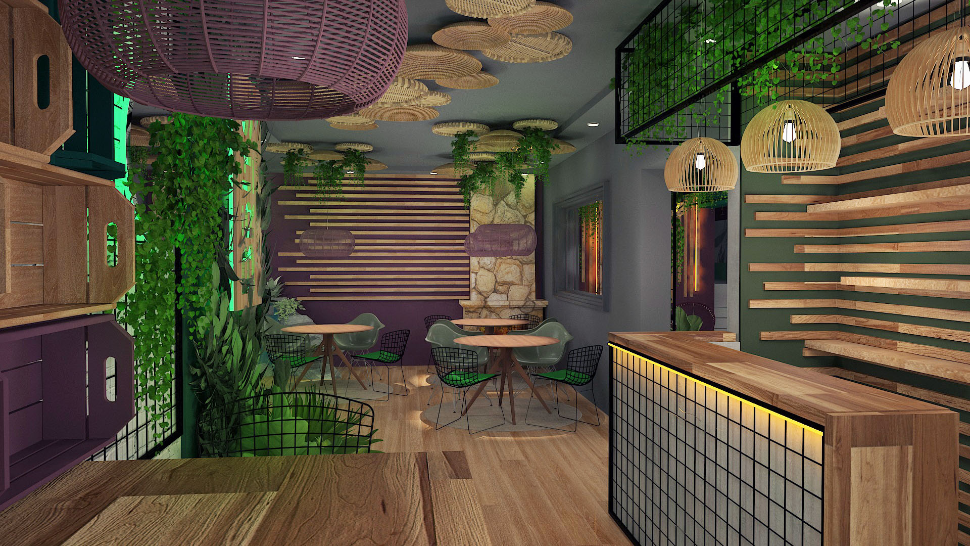 CENOGRAFIA AMBIENTAÇÃO - RESTAURANTE VEGANO-12