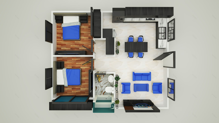 现代家居 3D 设计与室内设计-4