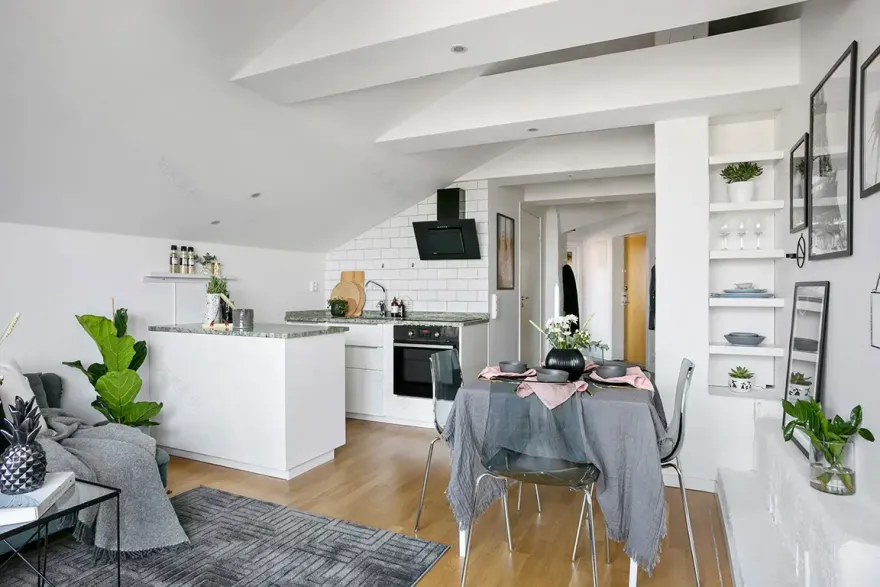 瑞典风情顶楼公寓,舒适温馨的都市栖息地-6