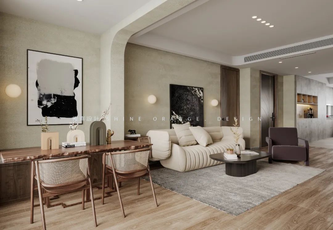 《橙熹设计》全案设计,侘寂风格,自然简约-28