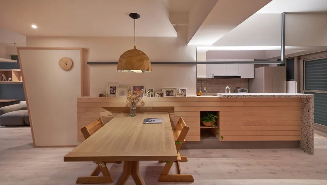 台北 105㎡老房改造,客餐厨全开放,还有室内攀岩区,活泼又实用-61