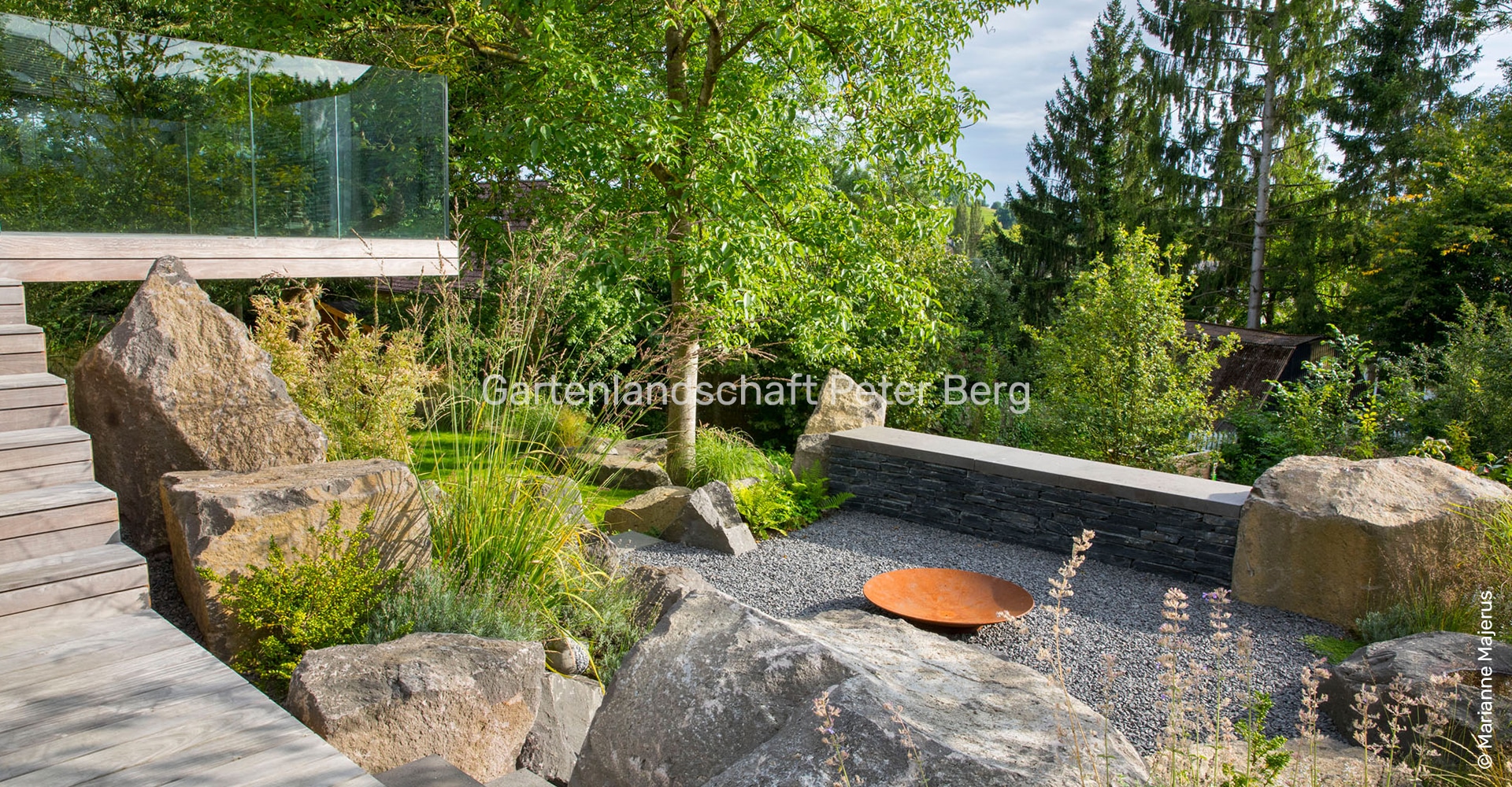 卢森堡山坡花园丨Peter Berg GartenLandschaft-8