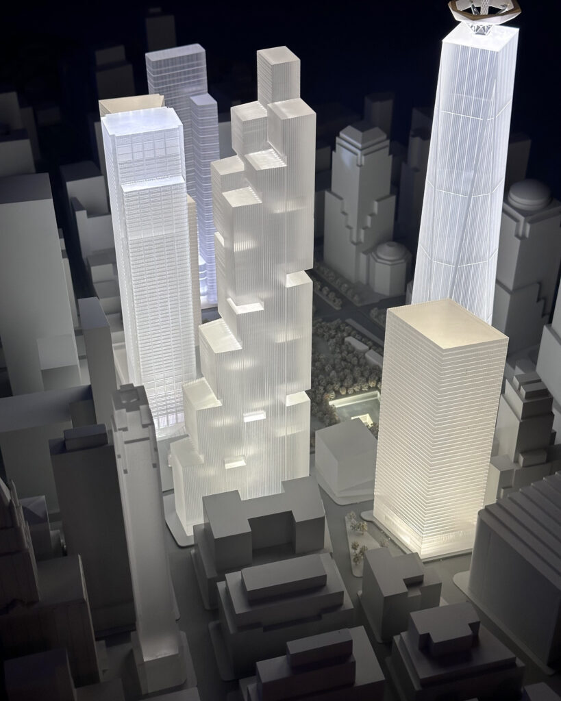 Silverstein Properties Unveils Scale Models of 2 and 5 World Trade Center Skyscrapers in Financial District, Manhattan - New York YIMBY-11