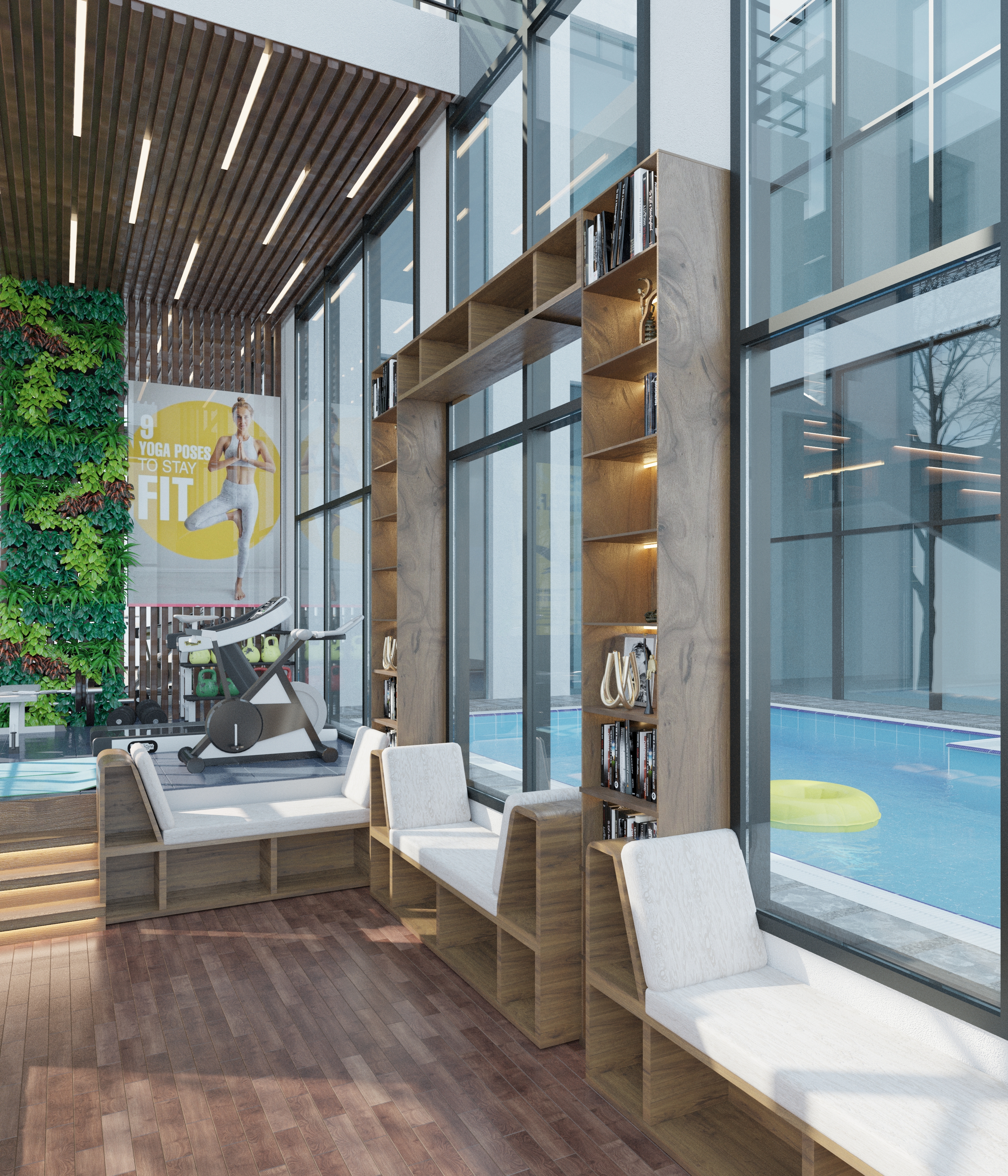 Home library stairs-4